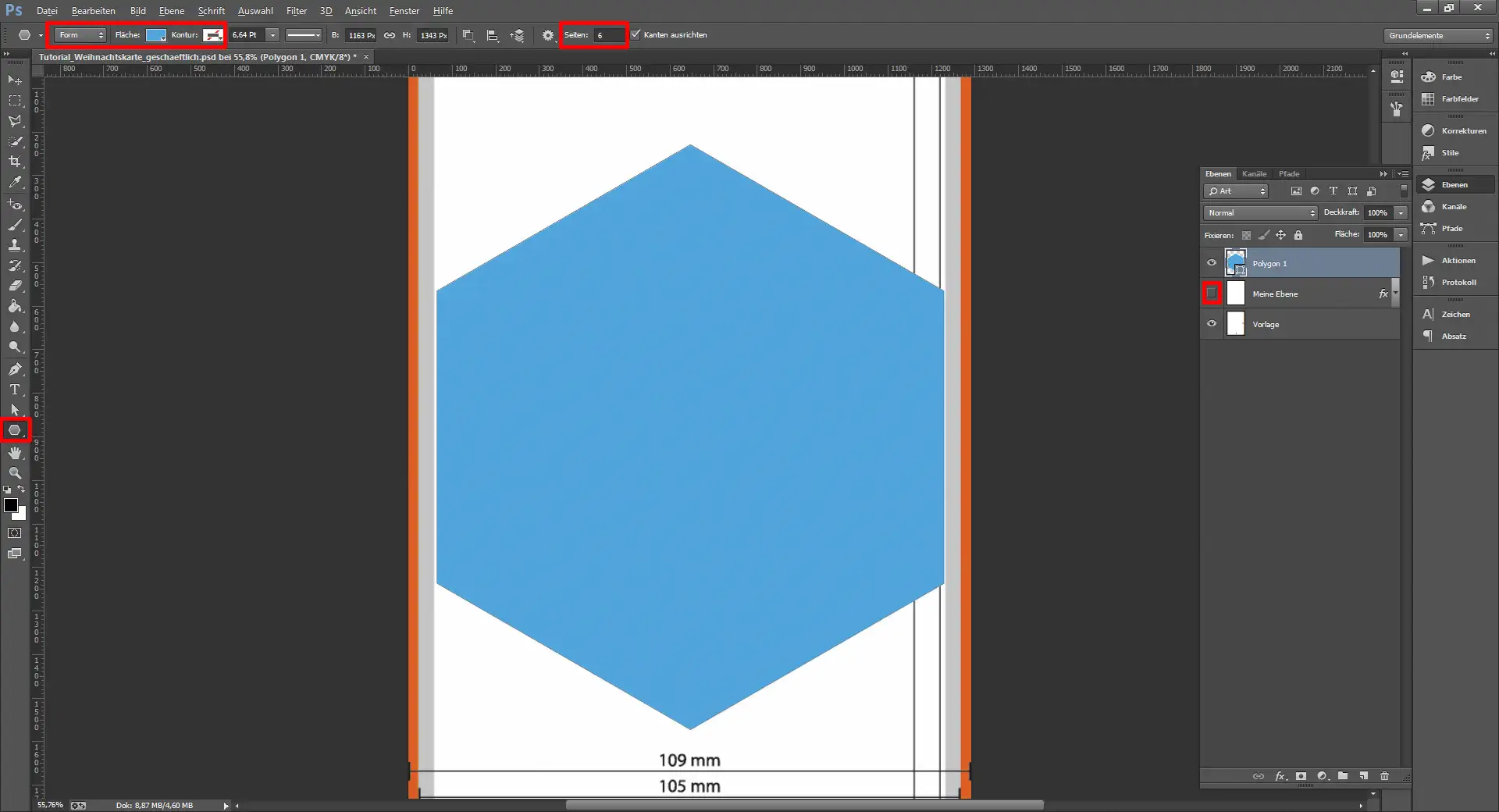 Tutorial Weihnachtskarte geschäftlich 5