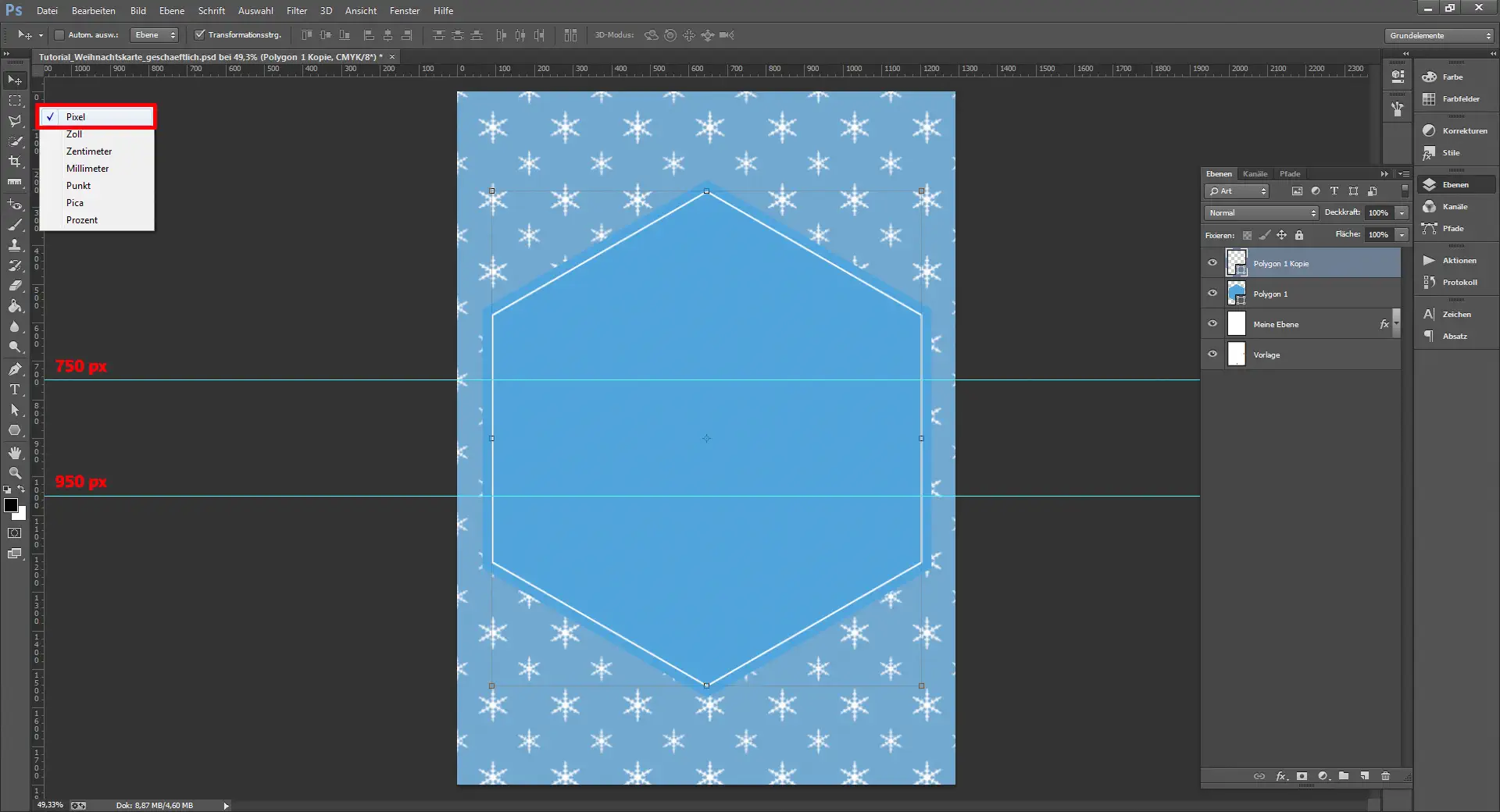 Tutorial Weihnachtskarte geschäftlich 7