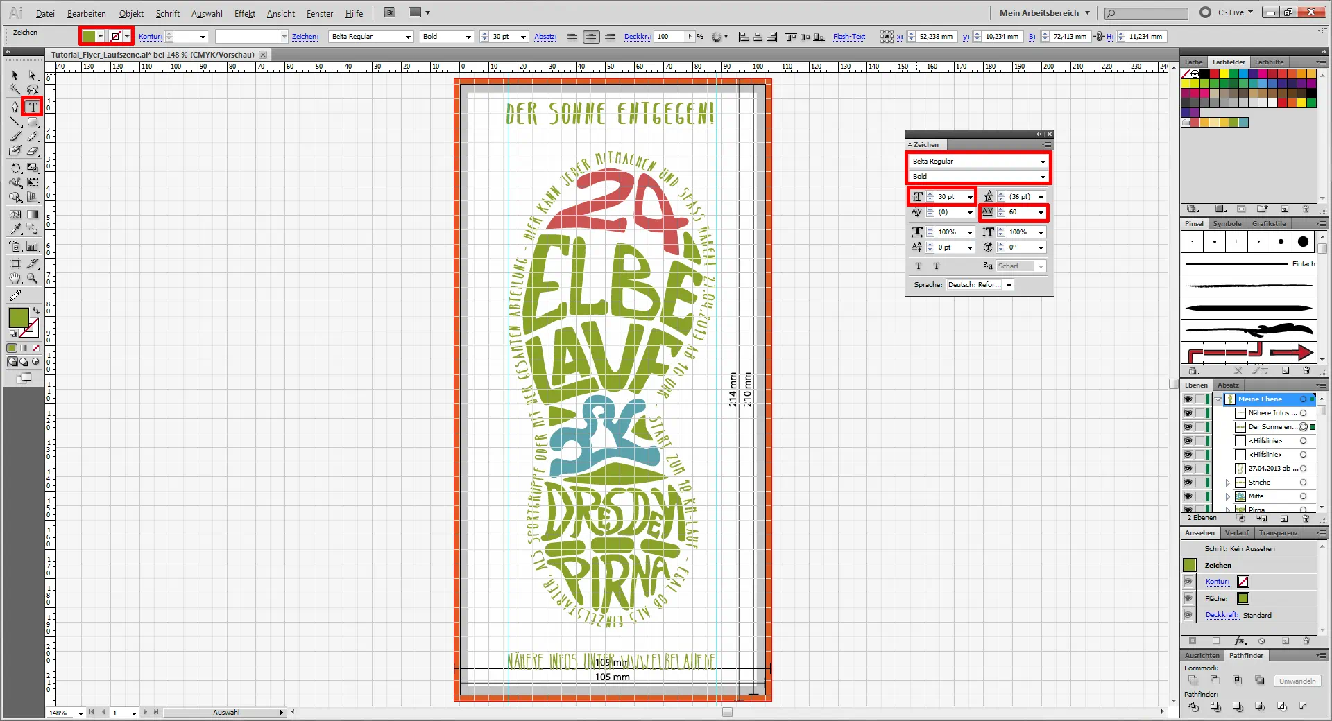 Tutorial Flyer Lauftreff gestalten (10)