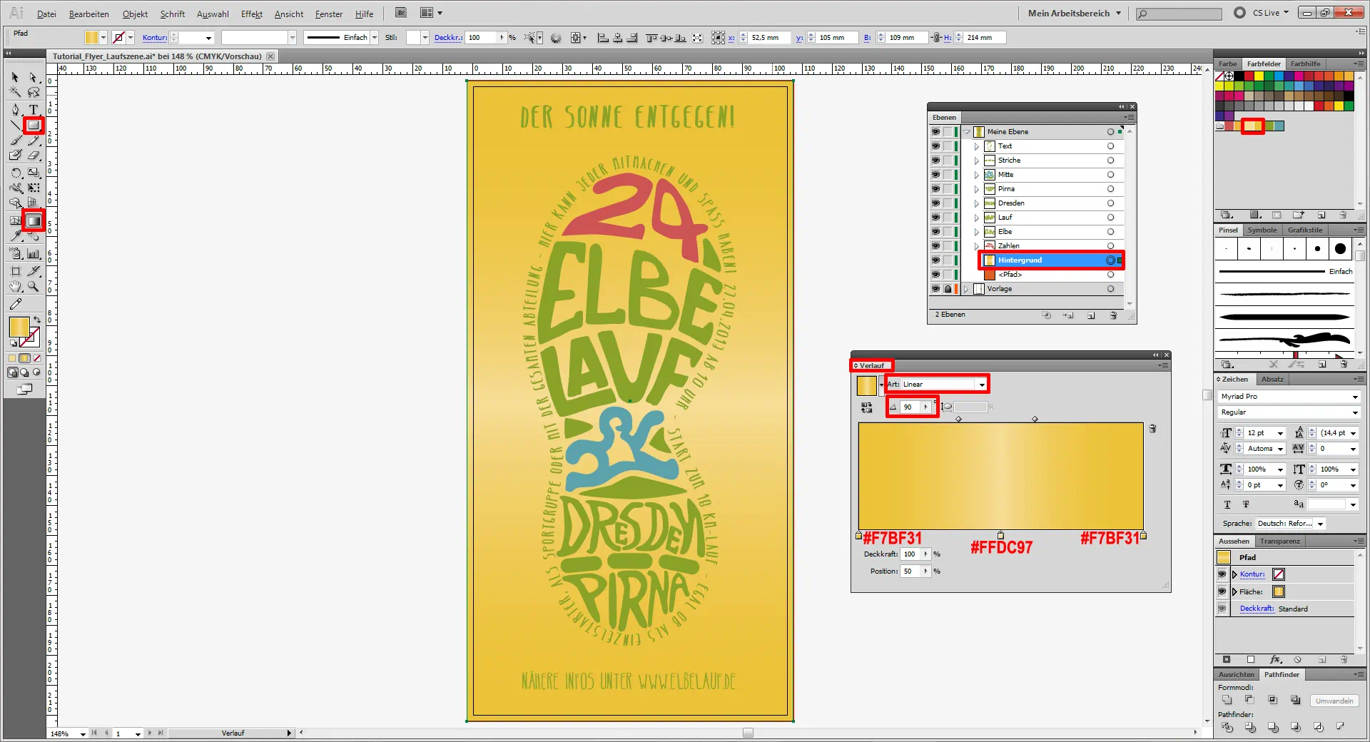 Tutorial Flyer Lauftreff gestalten (11)