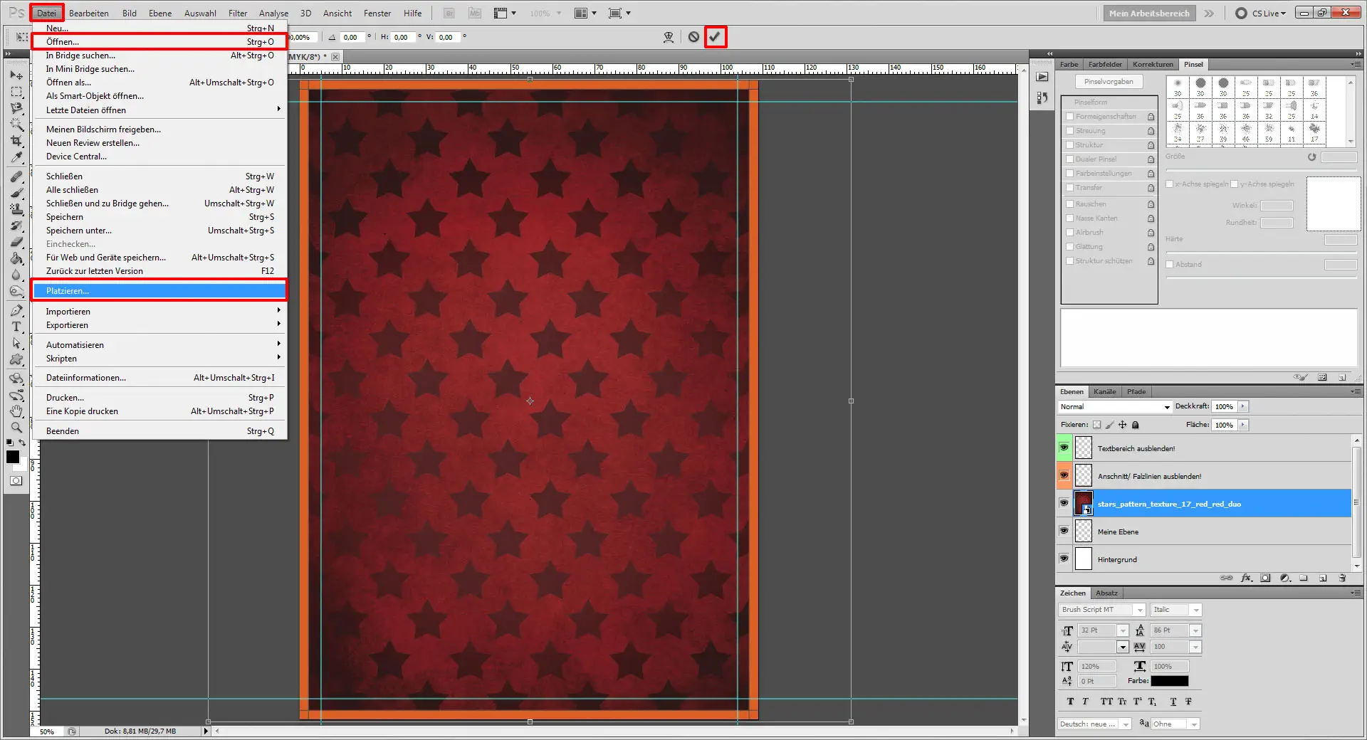 Tutorial: Flyer für die Weihnachtsfeier in Photoshop (1)
