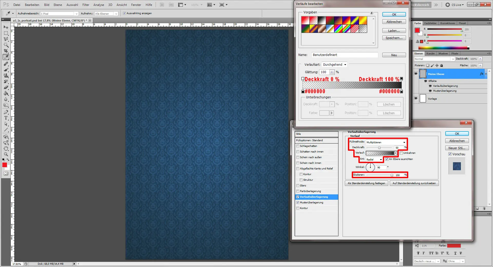 Tutorial Fotocollage erstellen Photoshop 03 Fotocollage erstellen Photoshop "im Ebenenstilen einfügen"