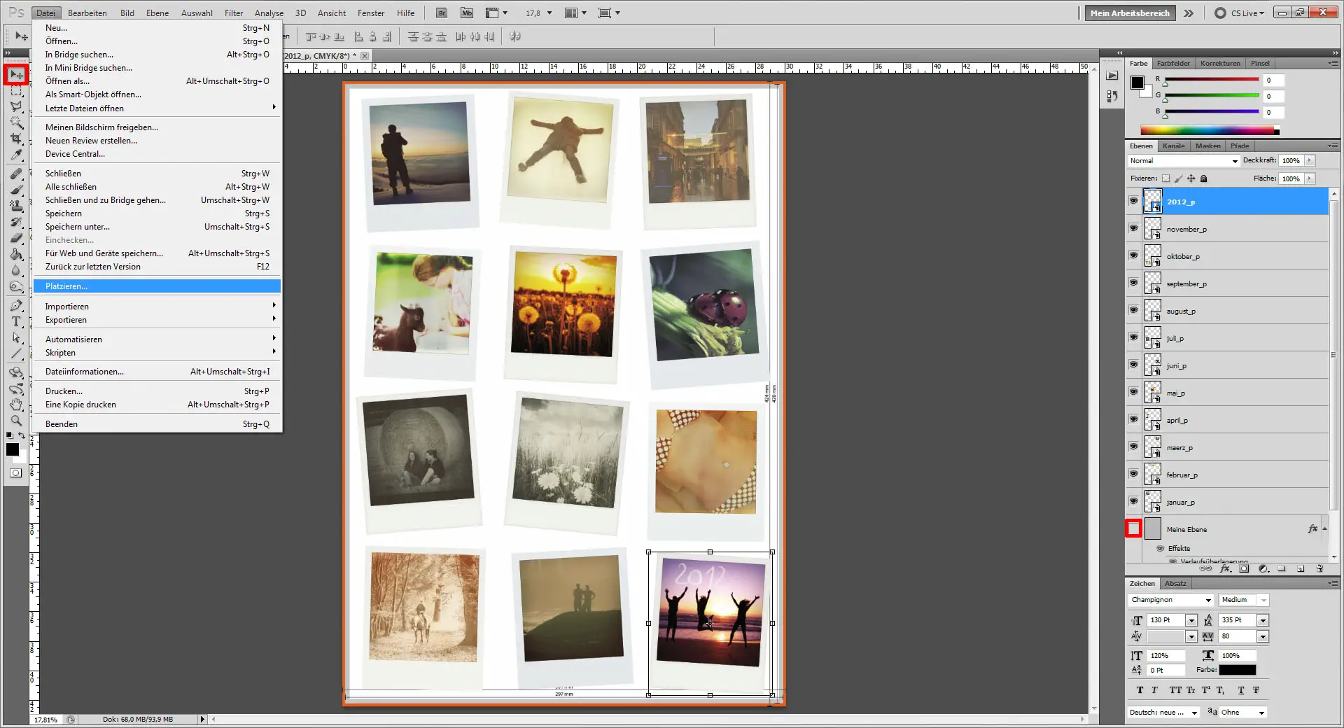 Tutorial Fotocollage erstellen Photoshop 05 Fotocollage erstellen Photoshop "Bilder bearbeiten"