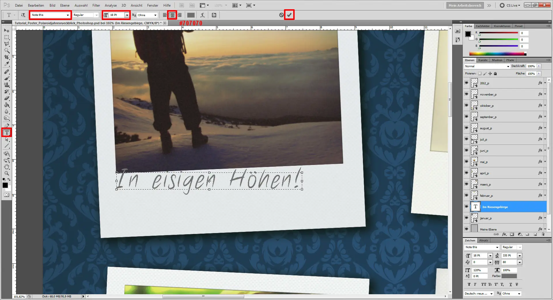 Tutorial Fotocollage erstellen Photoshop 08 Fotocollage erstellen Photoshop "Note This"