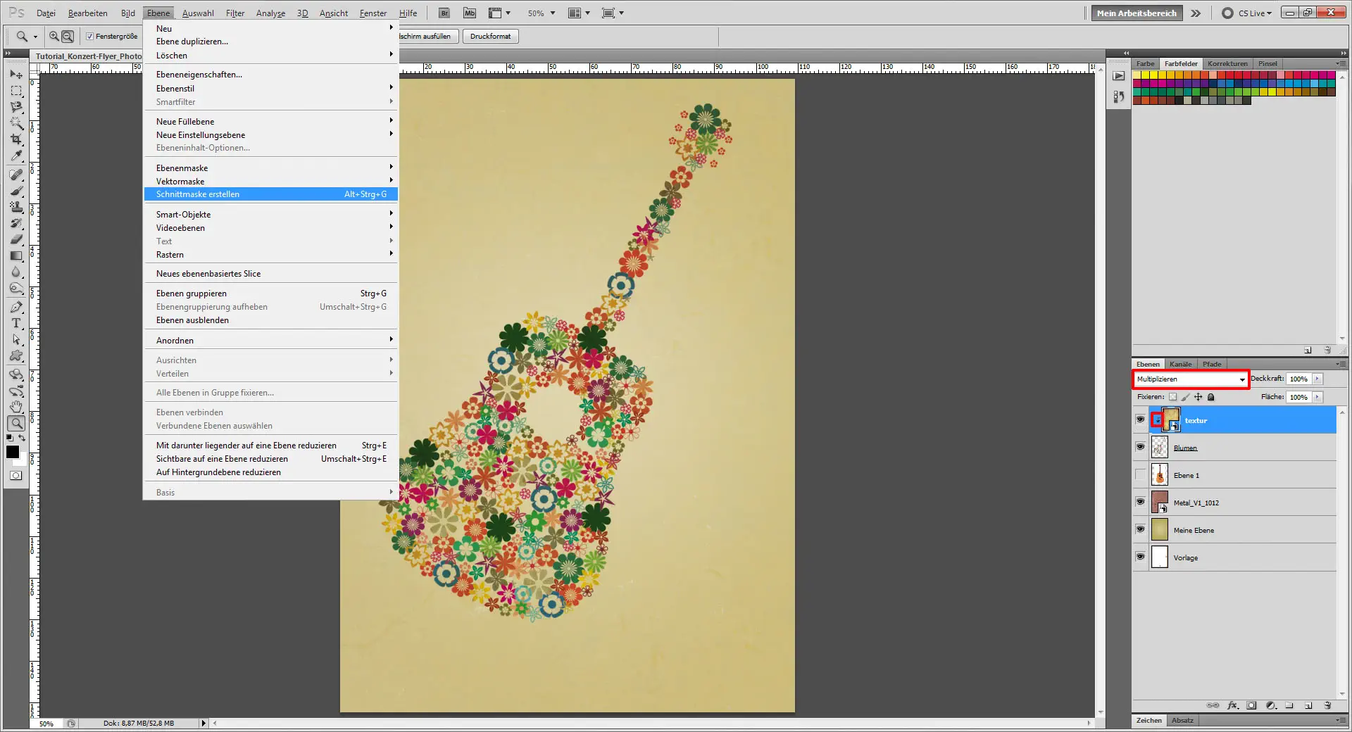 Tutorial Konzert Flyer Photoshop 07
