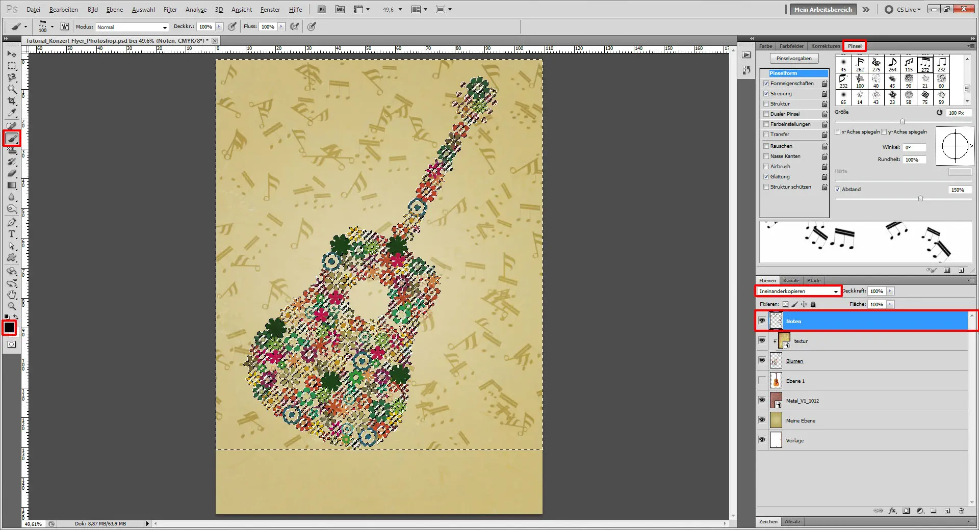 Tutorial Konzert Flyer Photoshop 10