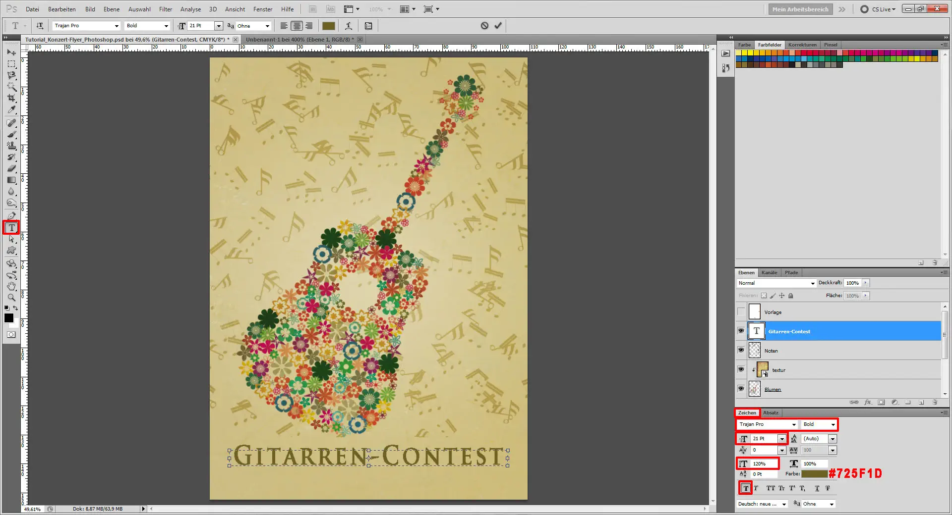 Tutorial Konzert Flyer Photoshop 11