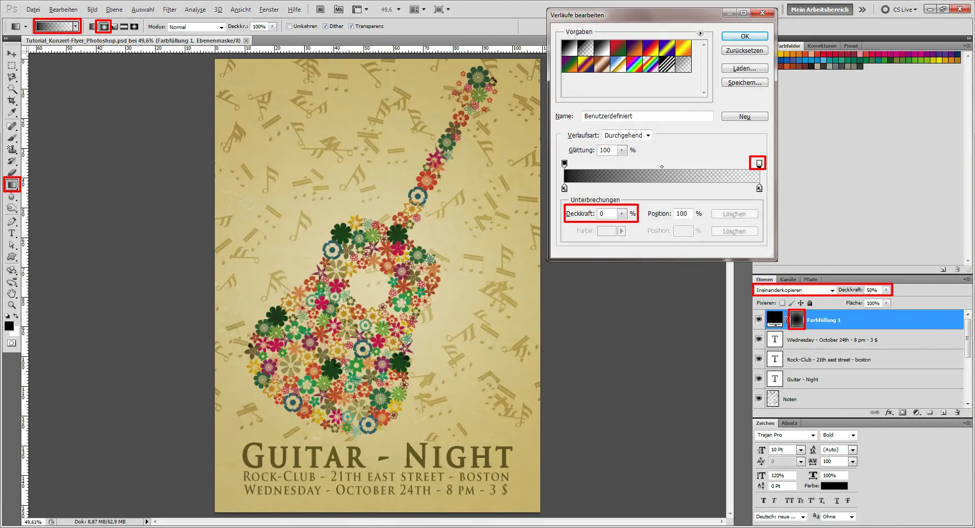 Tutorial Konzert Flyer Photoshop 14