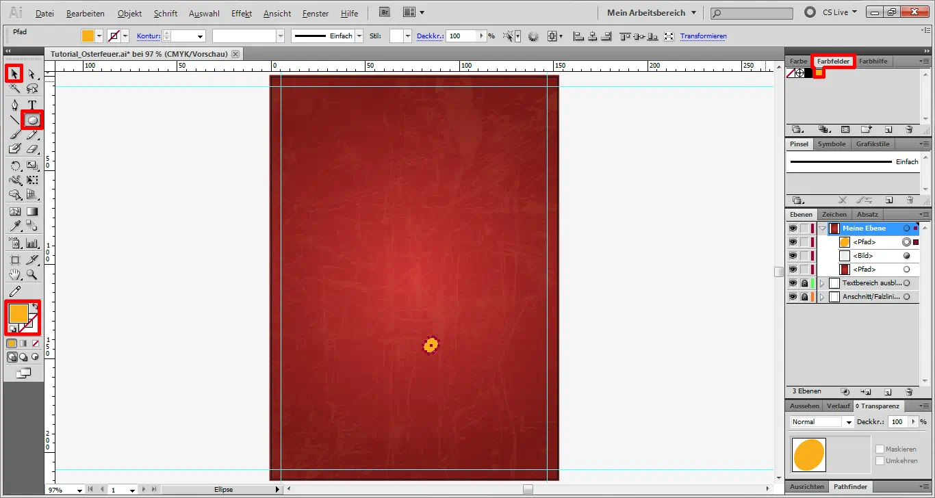 Tutorial Osterfeuer Plakat 3