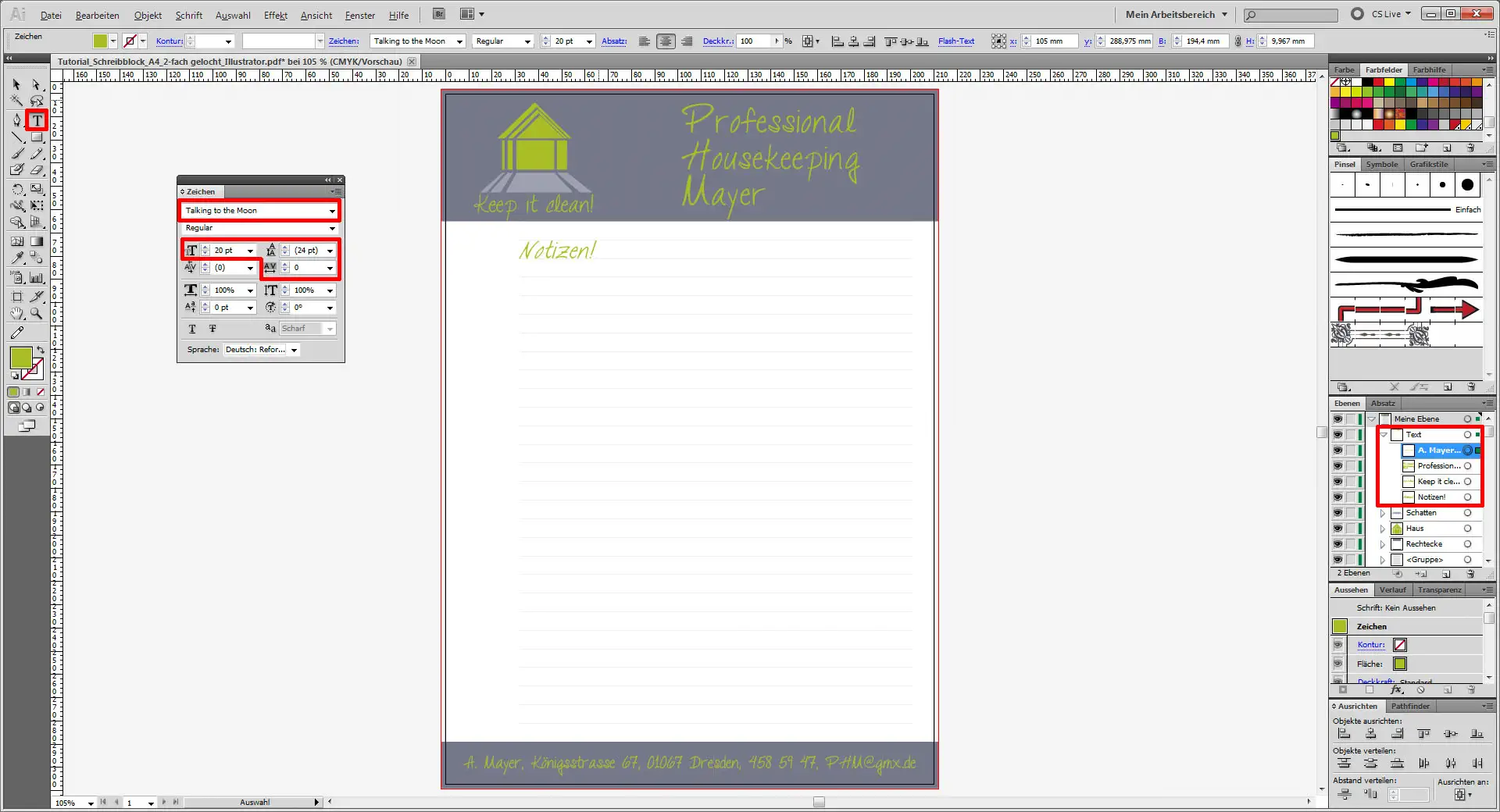 Tutorial Schreibblock selbst gestalten 17