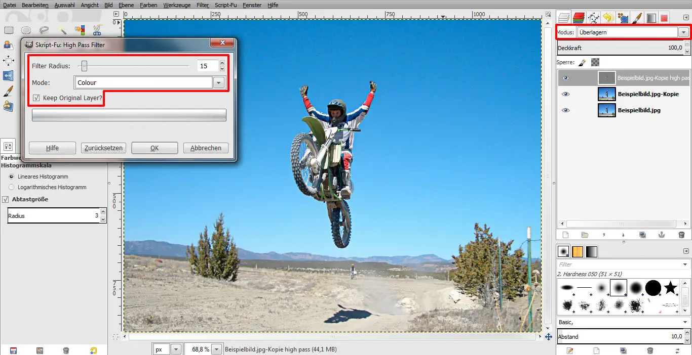 Tutorial Vintage Effekt GIMP 03 Tutorial Vintage Effekt GIMP 03