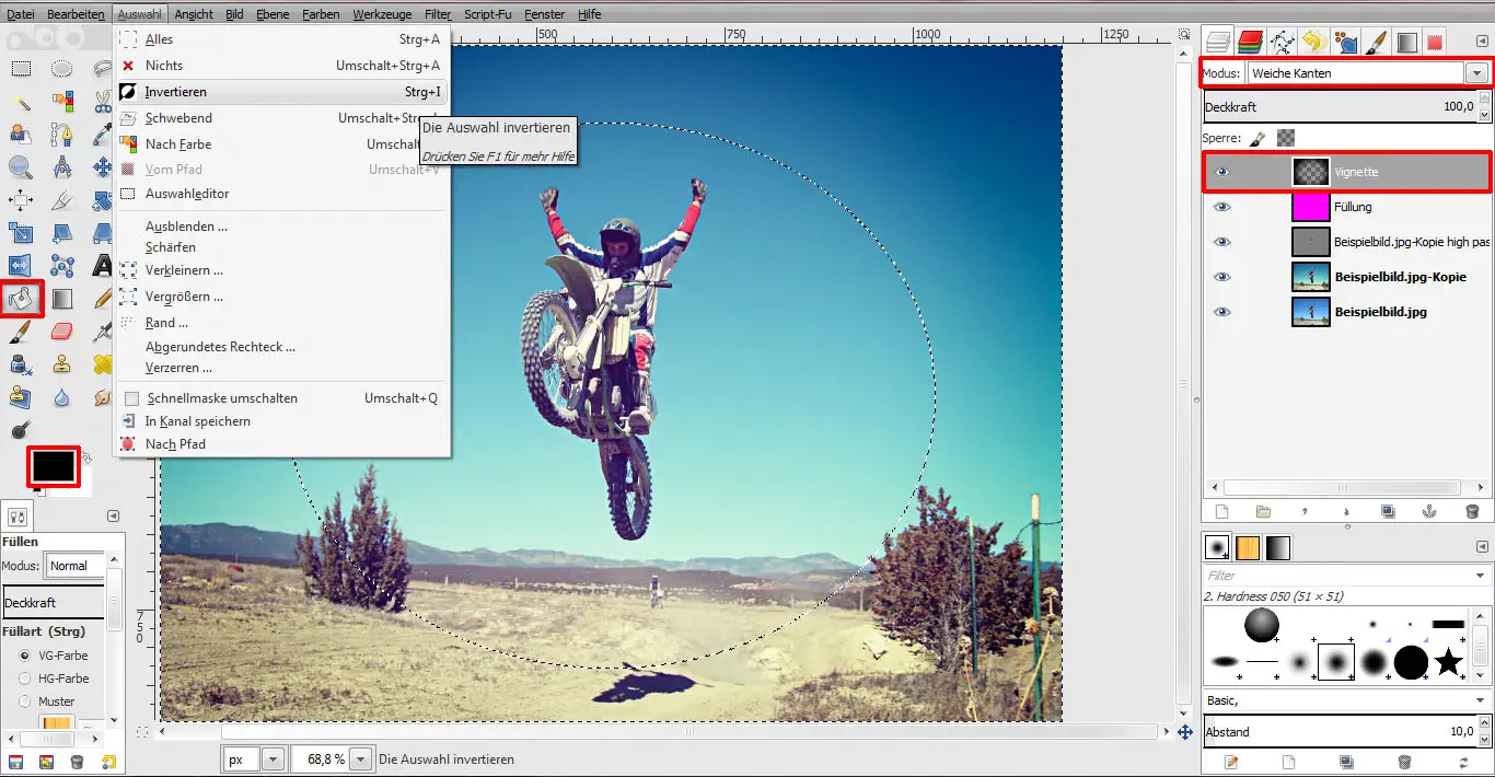 Tutorial Vintage Effekt GIMP 10 Tutorial Vintage Effekt GIMP 10