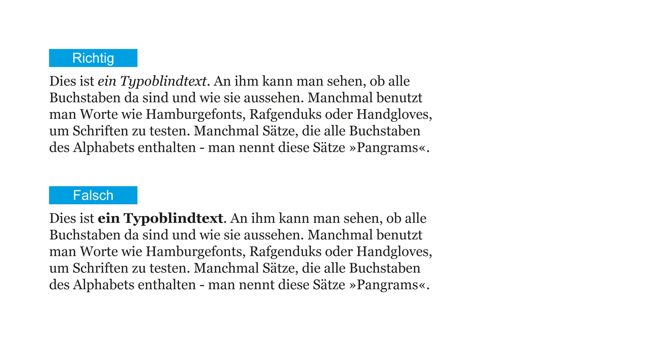 Typografie Tipps 6 Hervorheben