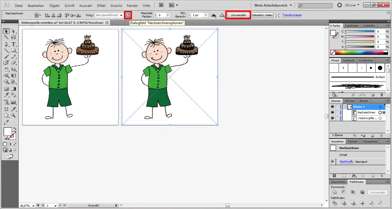 Tutorial: In Illustrator eine Vektorgrafik erstellen (8)
