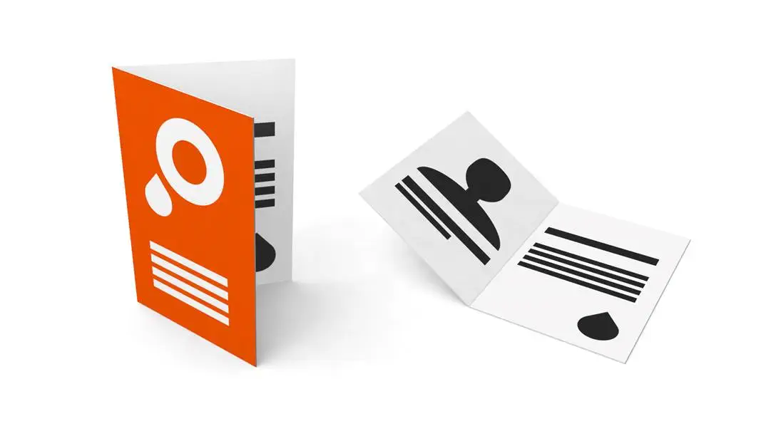 Klappvisitenkarte 4/1-farbig Artikel Klappvisitenkarte 4/1-farbig