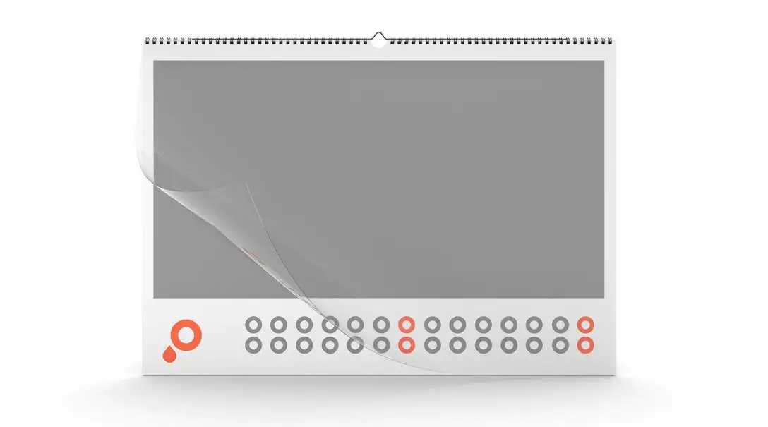 Artikel Wandkalender mit Abdeckfolie