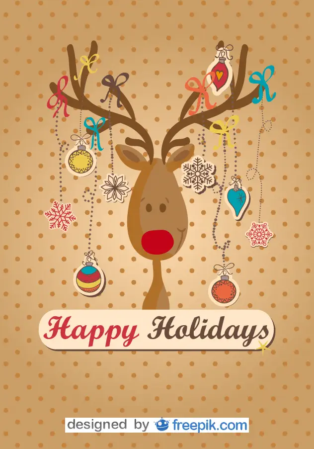 Weihnachtskartedesign Vorlage 17