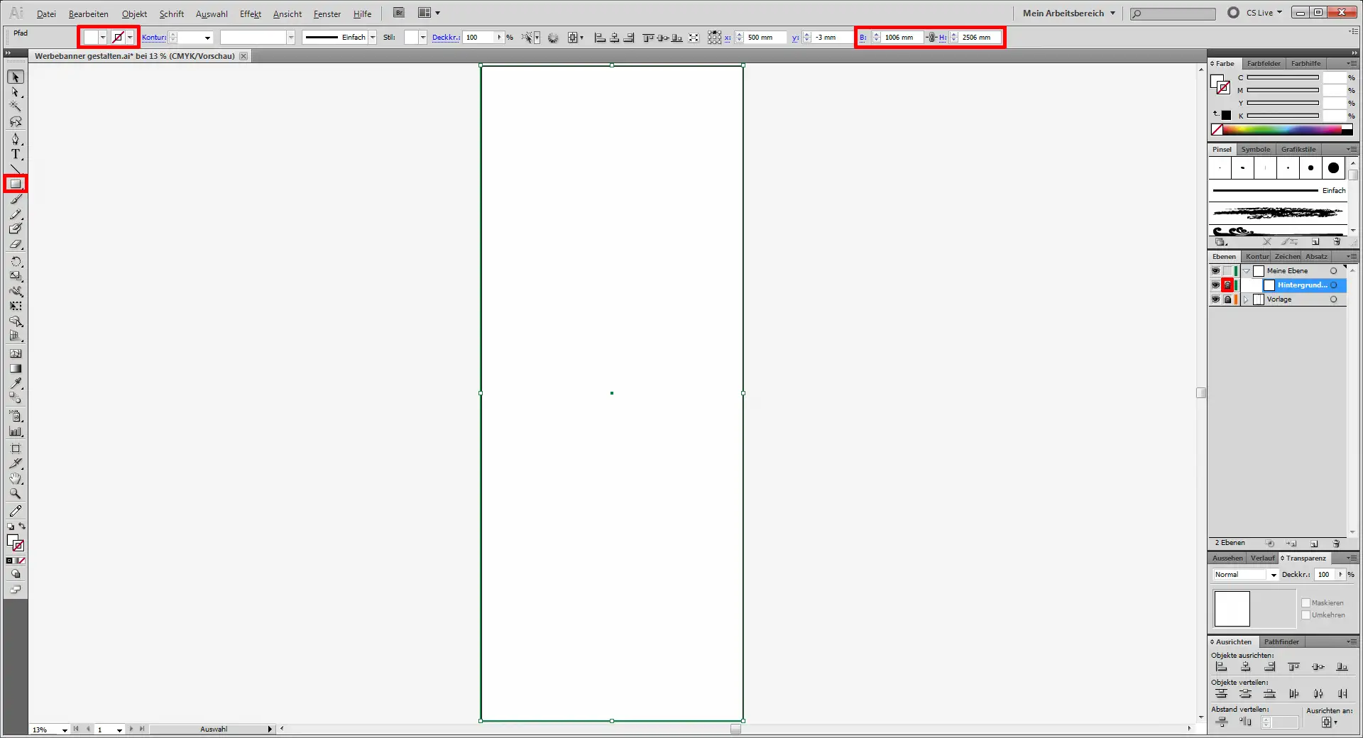 Werbebanner gestalten 01