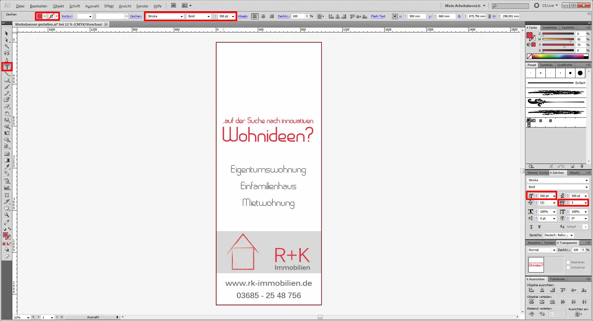 Werbebanner gestalten 07