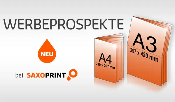 Werbeprospekte ab sofort bei Saxoprint erhältlich