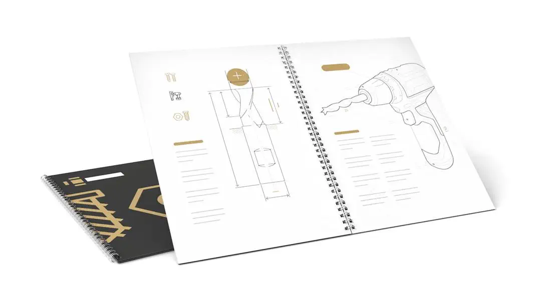 Artikel Bedienungsanleitungen mit Wire-O-Bindung