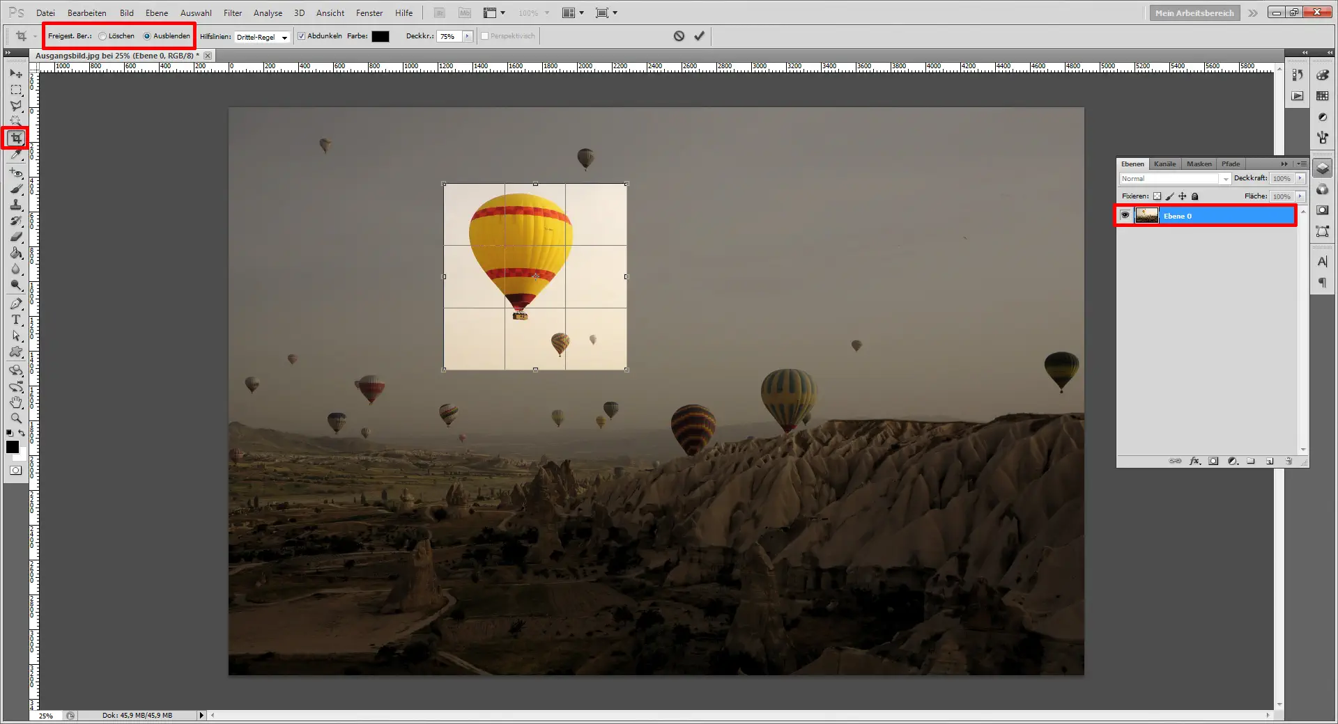Zuschneiden Beschneiden Freistellen Photoshop (2)