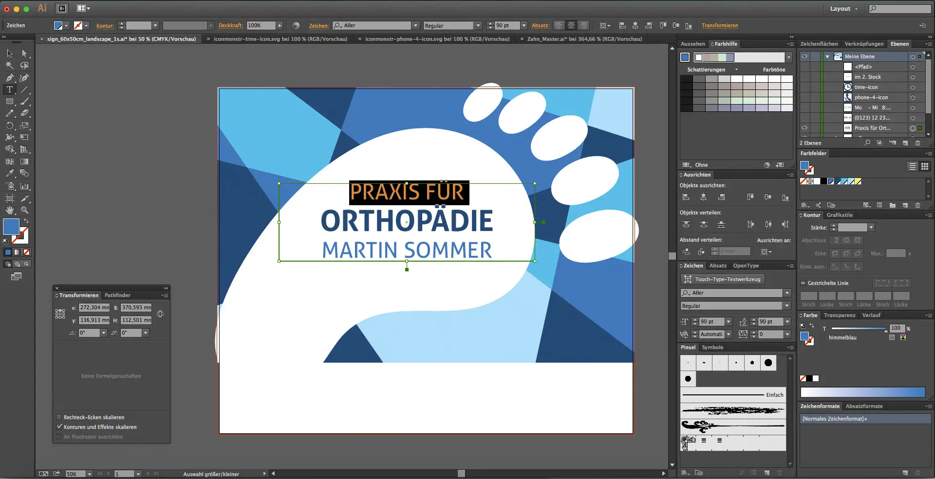 acrylglas bedrucken 12 Acrylglasdruck am Beispiel eines Praxisschildes 12