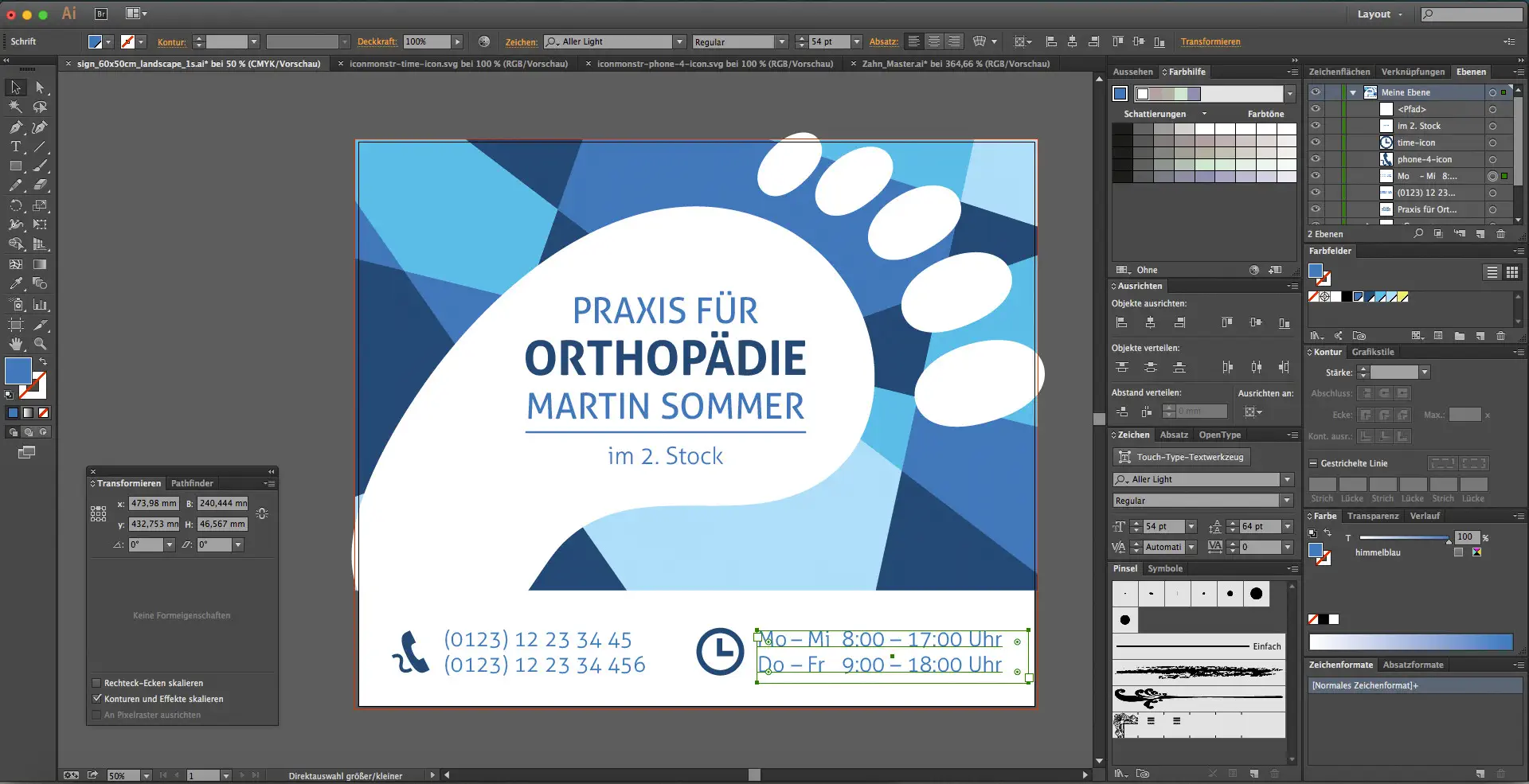 acrylglas bedrucken 15 Acrylglasdruck am Beispiel eines Praxisschildes 15