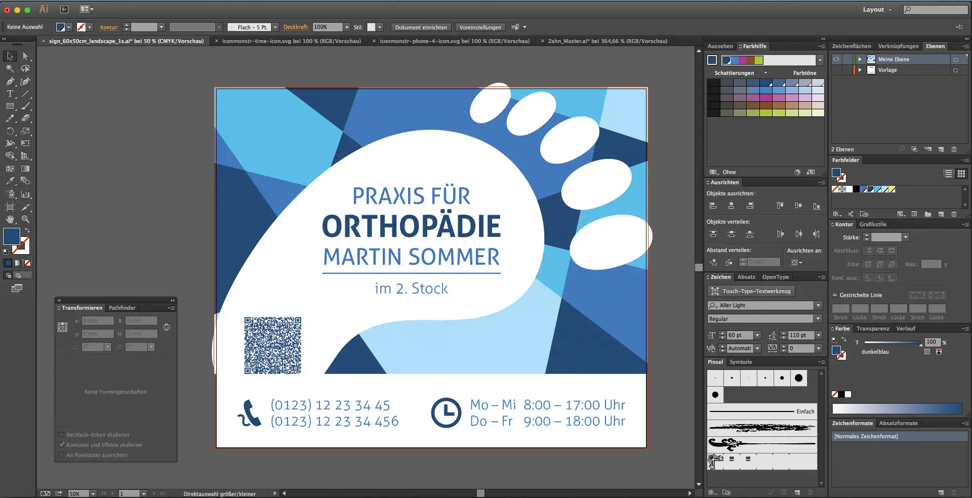 acrylglas bedrucken 18 Acrylglasdruck am Beispiel eines Praxisschildes 18