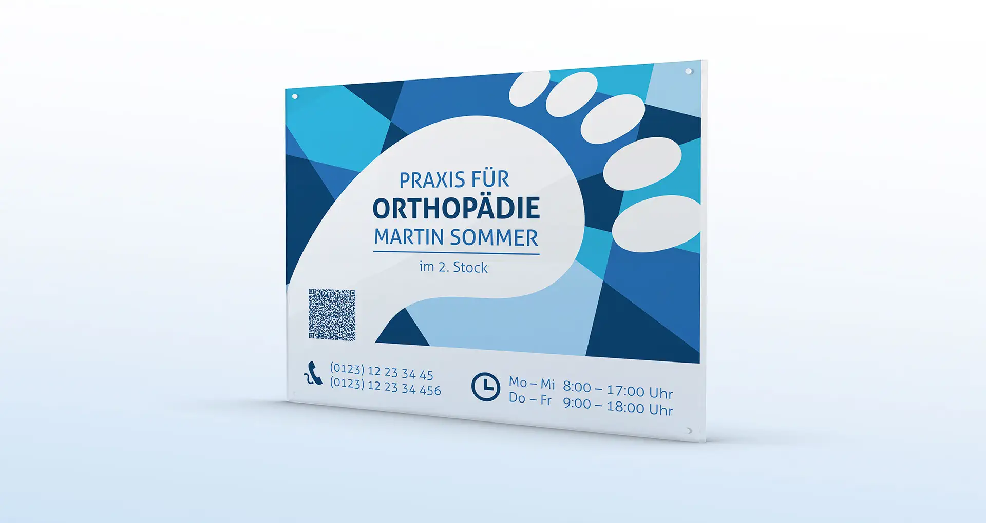 acrylglas bedrucken 21 Acrylglasdruck am Beispiel eines Praxisschildes 20