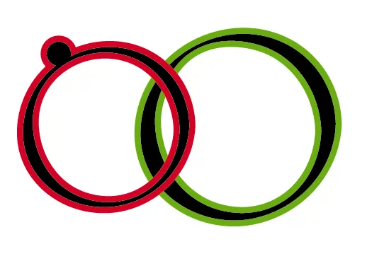 dvd cover hochzeit 10 Rahmen der Kreise werden grün und rot eingefärbt