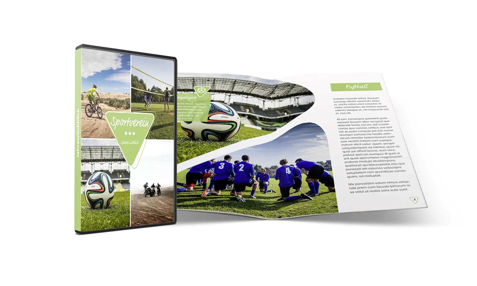 Ein aufregendes DVD-Booklet für euren Sportverein erstellen