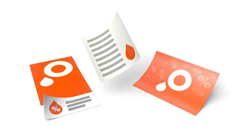 1000 DIN A5 Flyer aus Recyclingpapier