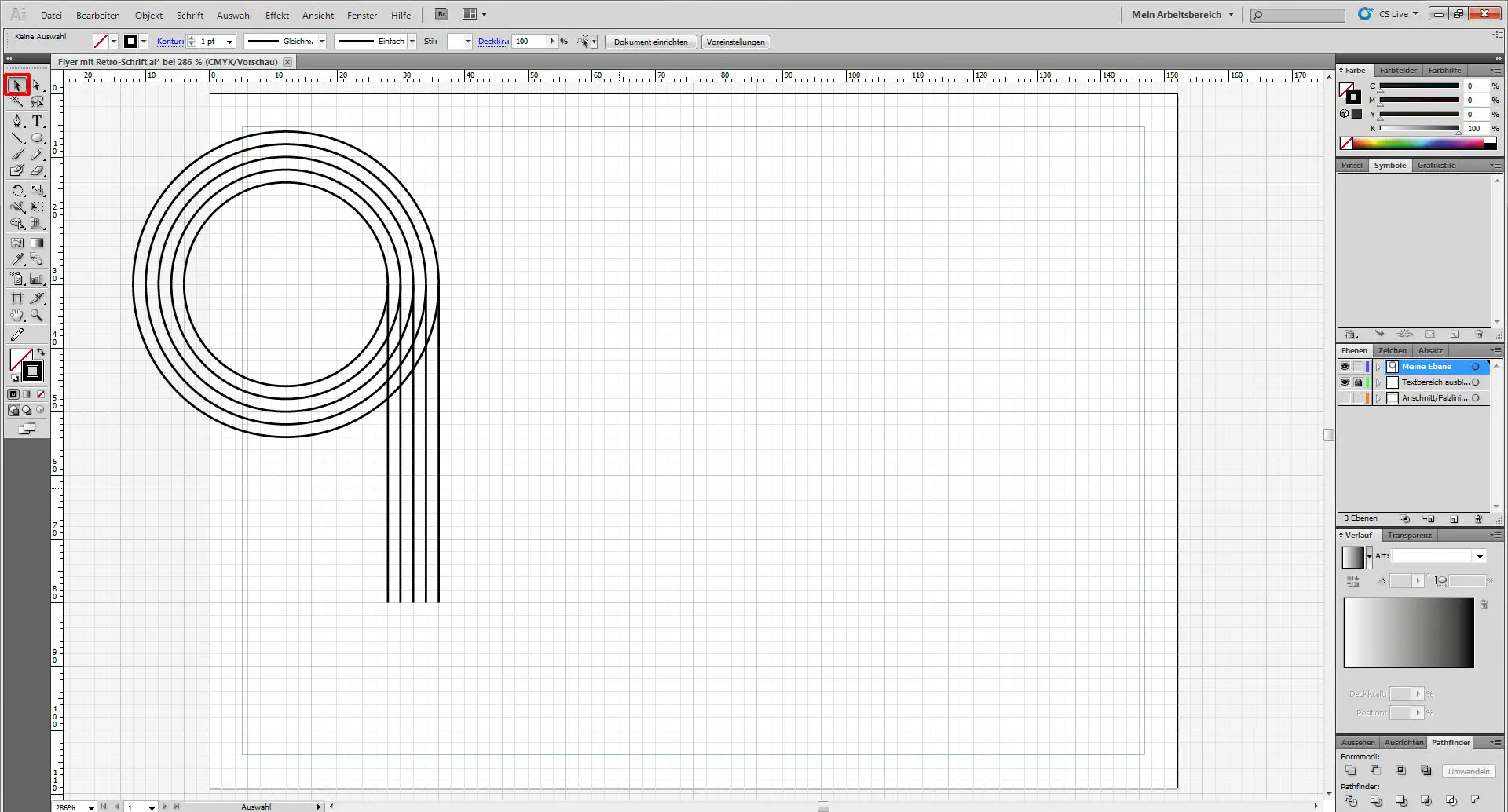 Freitagstutorial: Flyer mit individueller Retro Schrift (6)