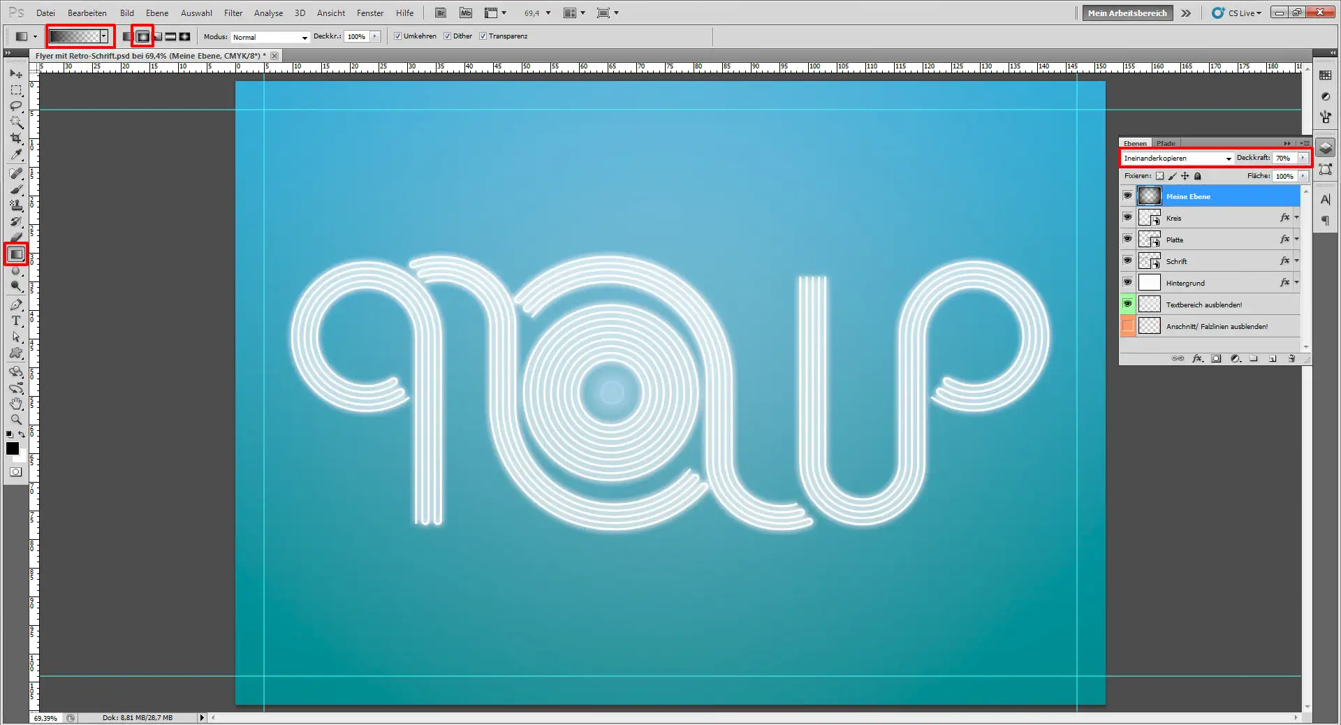 Freitagstutorial: Flyer mit individueller Retro Schrift (31)