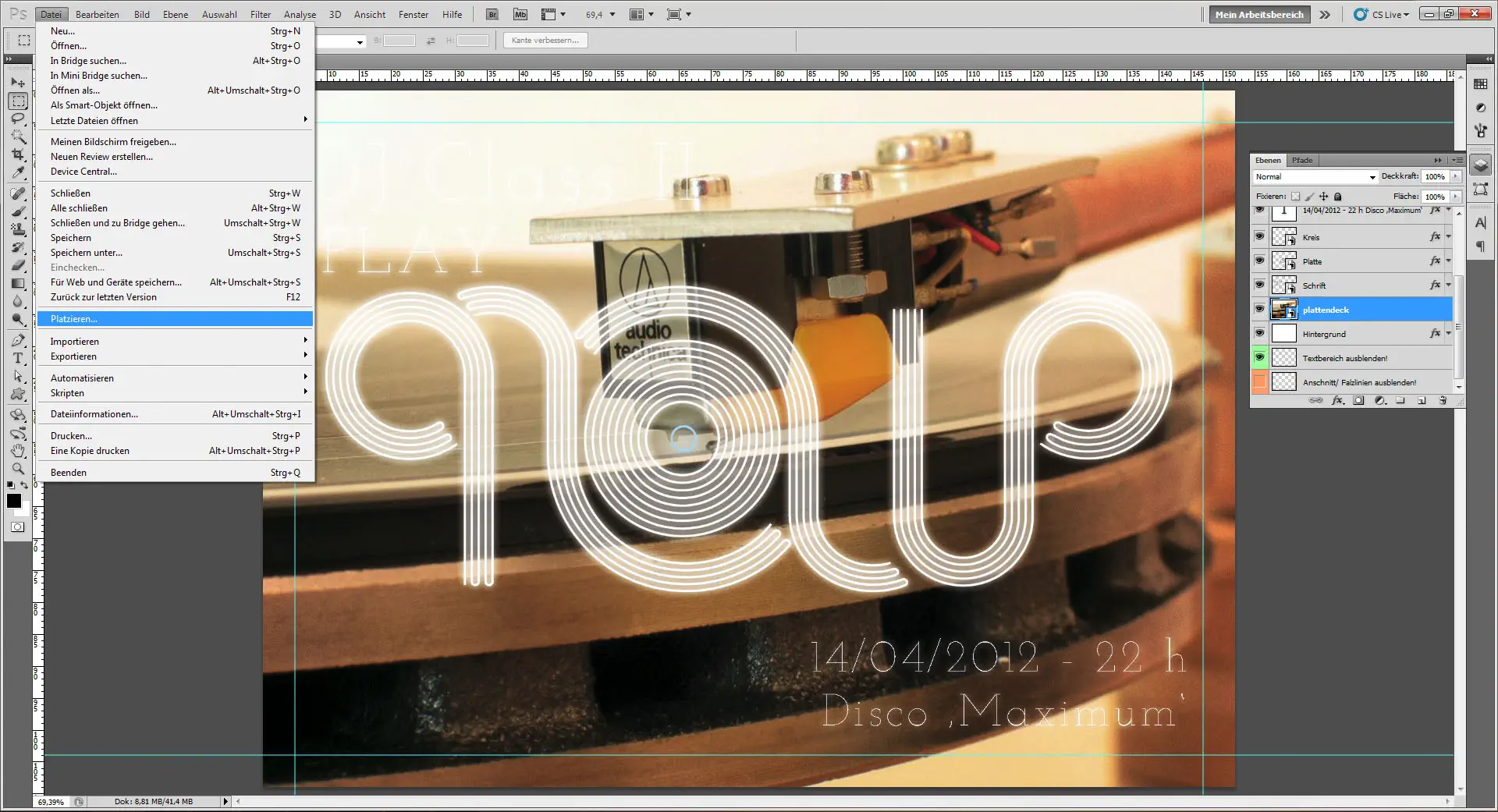 Freitagstutorial: Flyer mit individueller Retro Schrift (35)