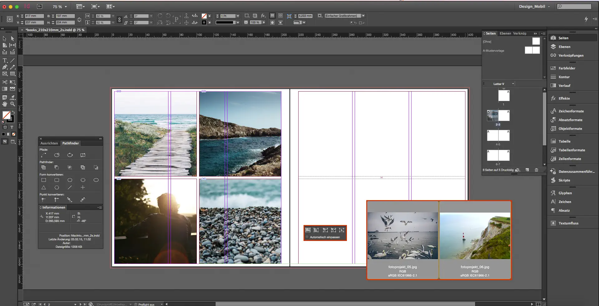 fotobuch indesign tutorial bildraster methode
