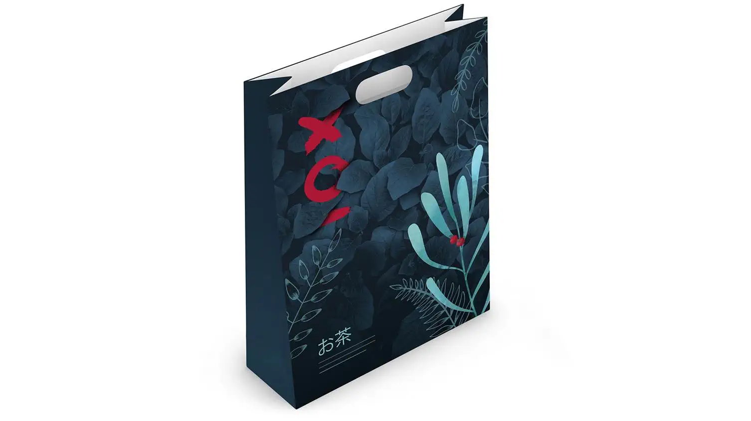 Papiertragetaschen mit Griffloch Papiertragetaschen mit Griffloch