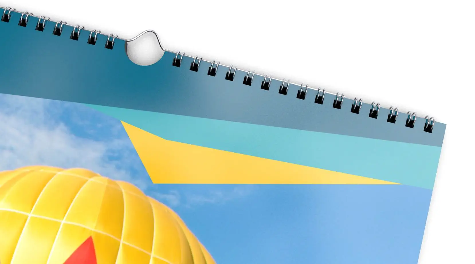 Wire-O-Bindung in silber