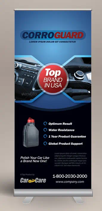 20 kreative Ideen für ein Roll up Display Design 12