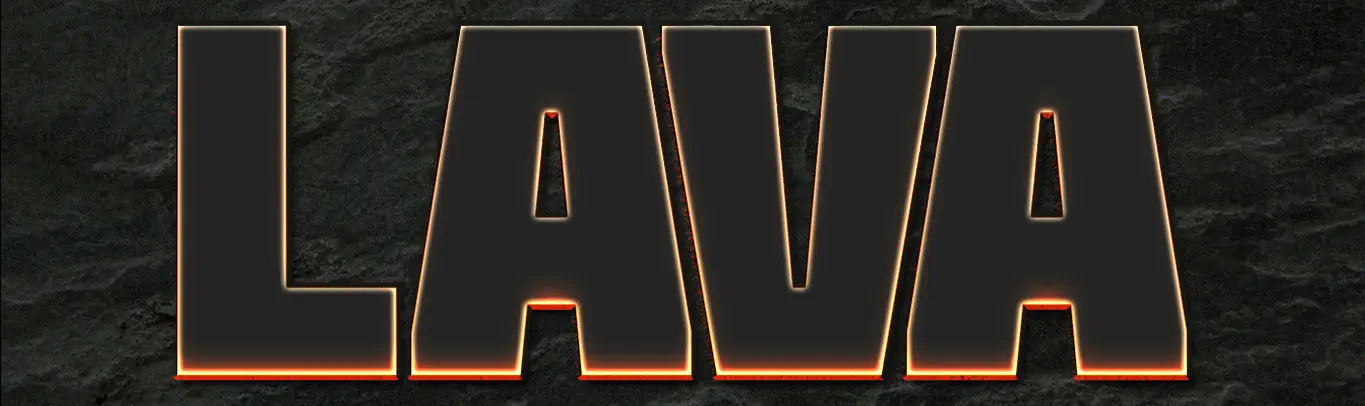 Lava Text effect Phtotoshop 4 step 4