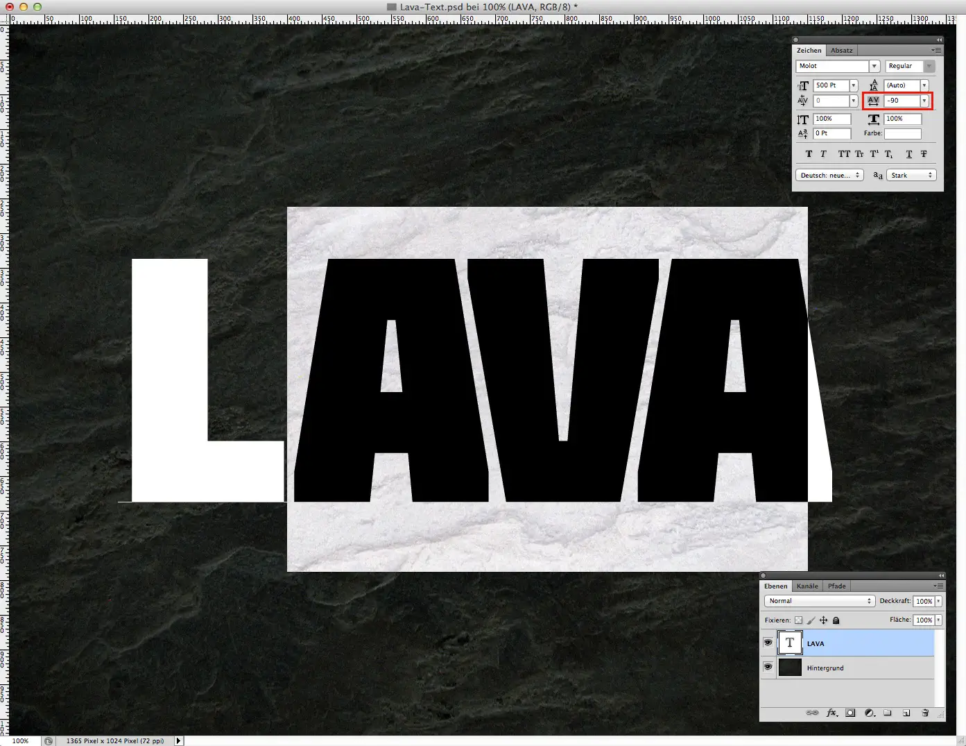 Lava Text effect Phtotoshop 2