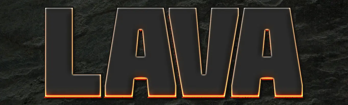 Lava Text effect Phtotoshop 4 step 7