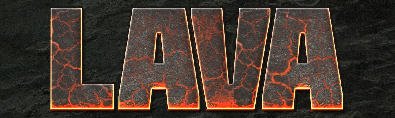 Lava Text effect Phtotoshop 4 step 9