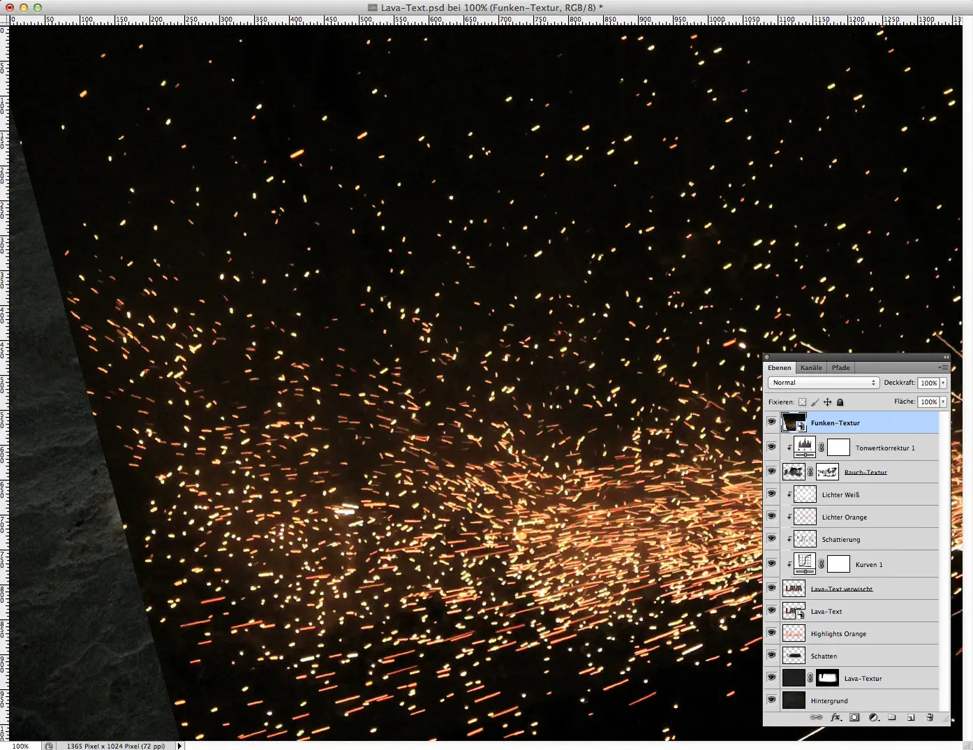 Lava Text effect Photoshop 16