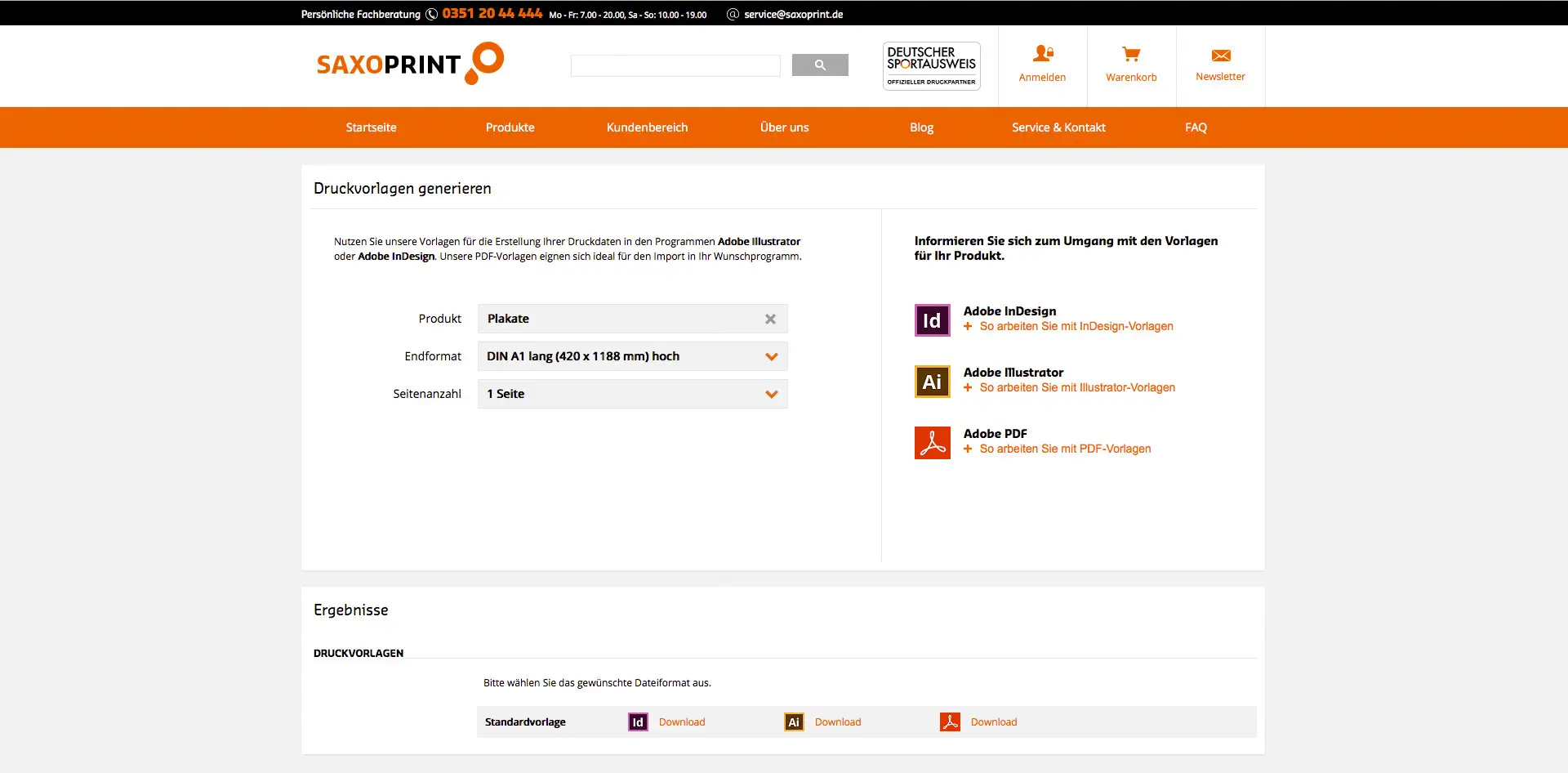 Tutorial Druckvorlage herunterladen