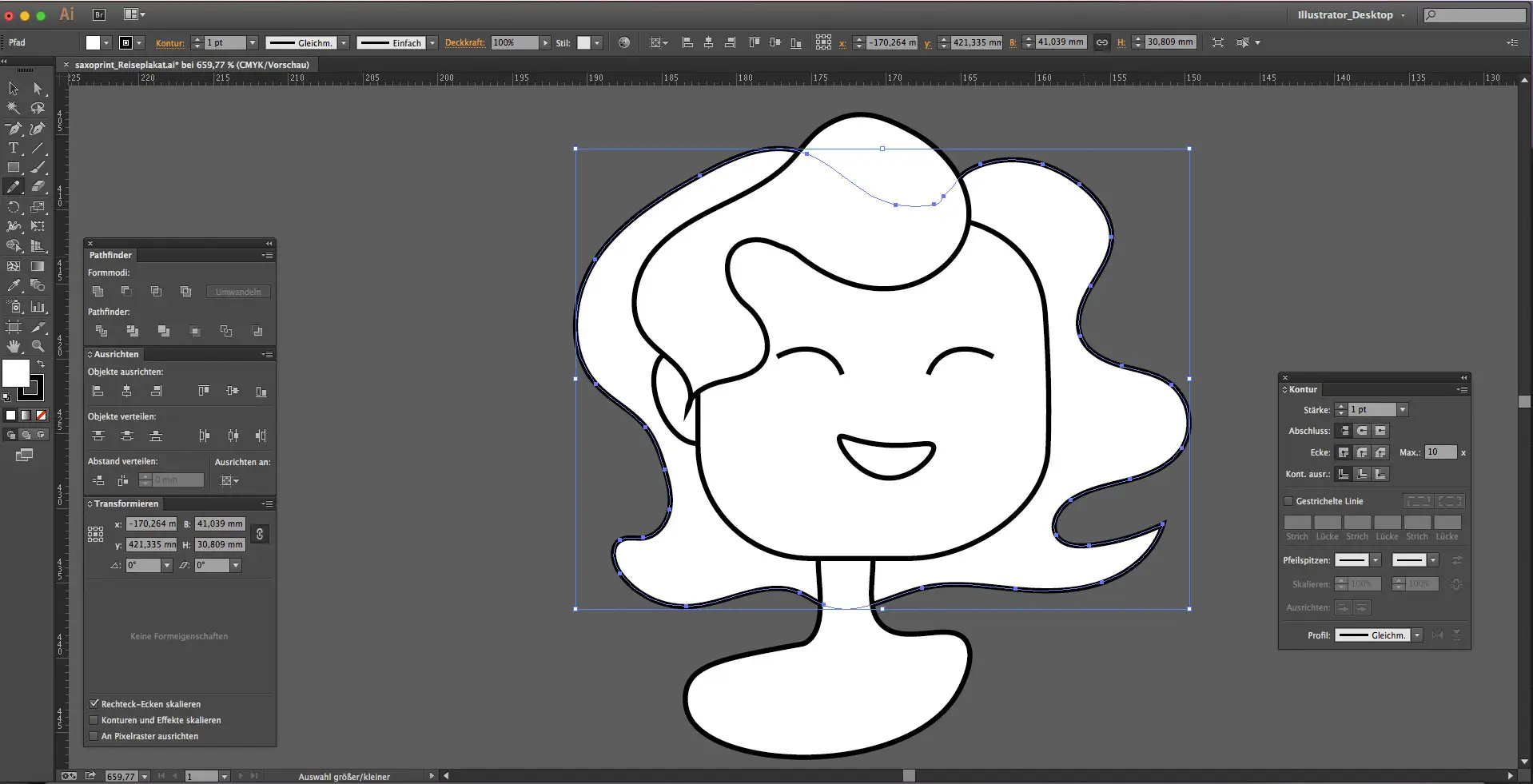 Tutorial Plakat für das Reisebüro Step5