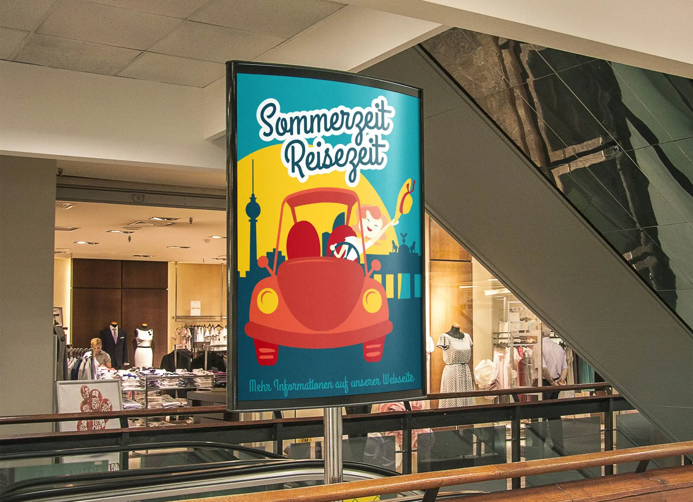 Reisebuero Plakat Mockup