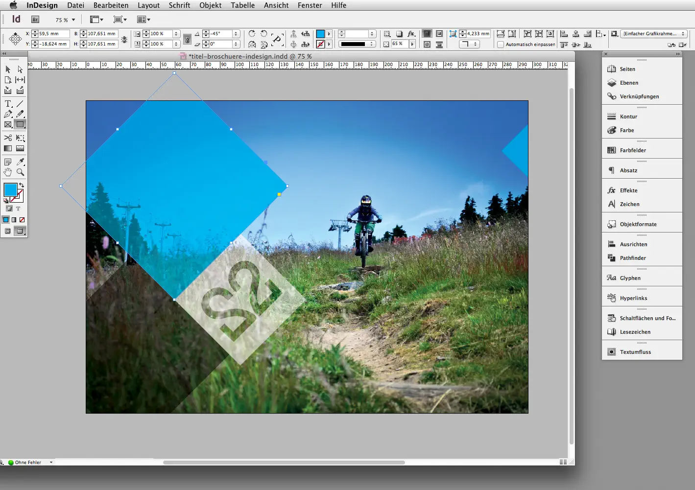 Titel Broschüre Indesign
