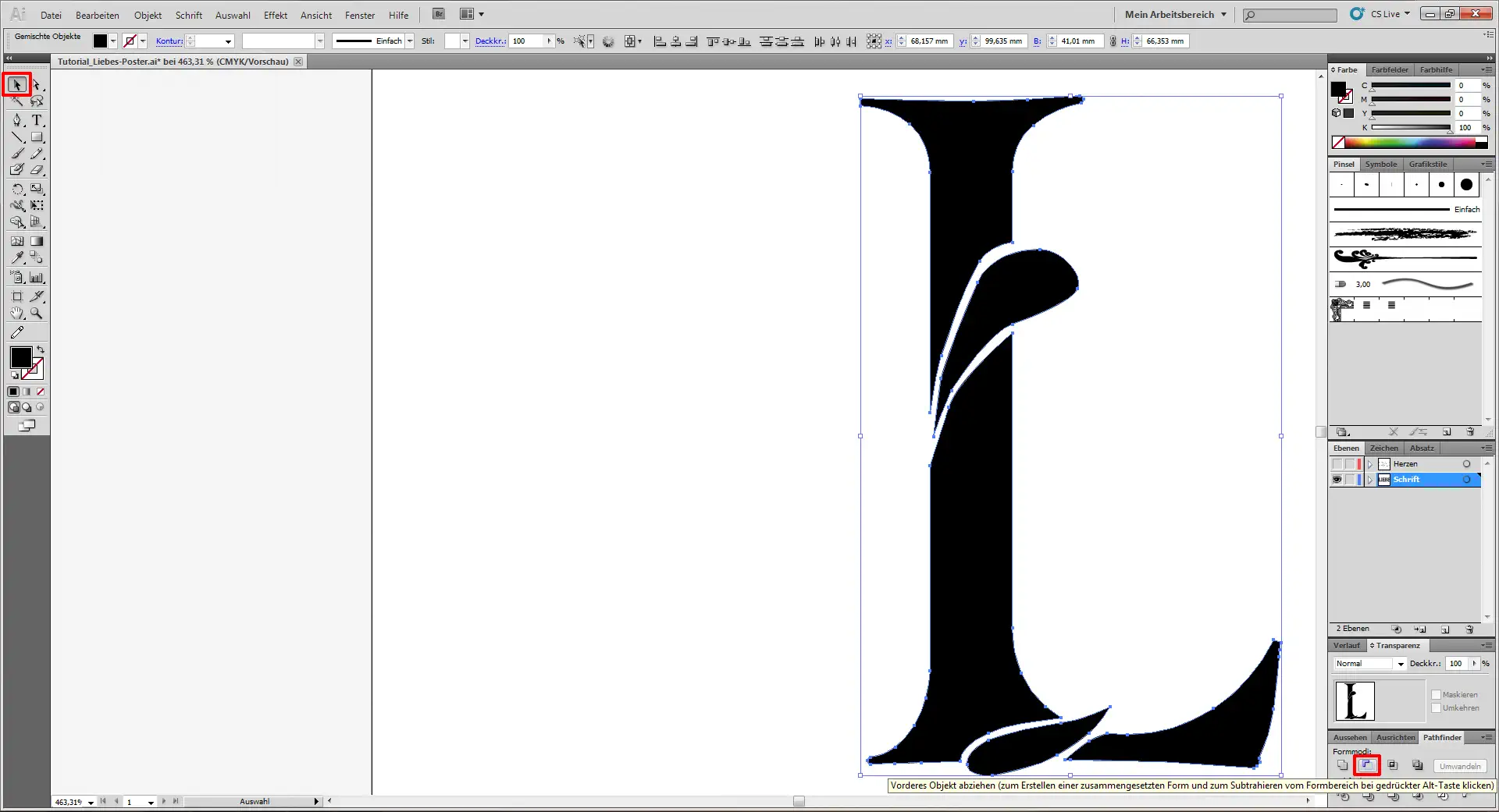 Liebes Poster tutorial 3